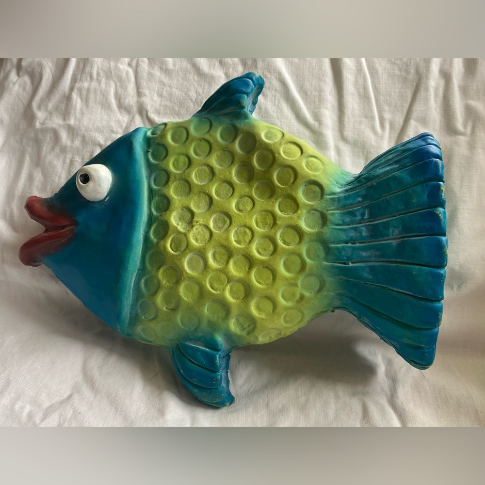 Awesome Vintage Rubber Fish Clutch Purse by Mädel of Munich EUC